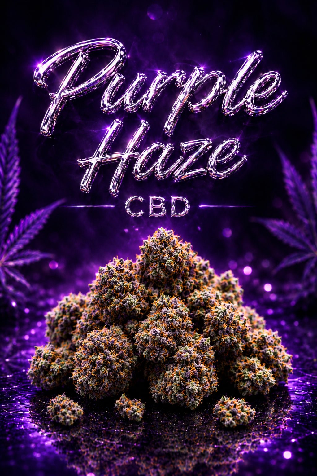 CBDLegalPT Flores CBD Purple Haze fleur CBD 1 g violette