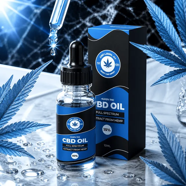 CBDLegalPT Huile CBD 15% 1 flacon full spectrum