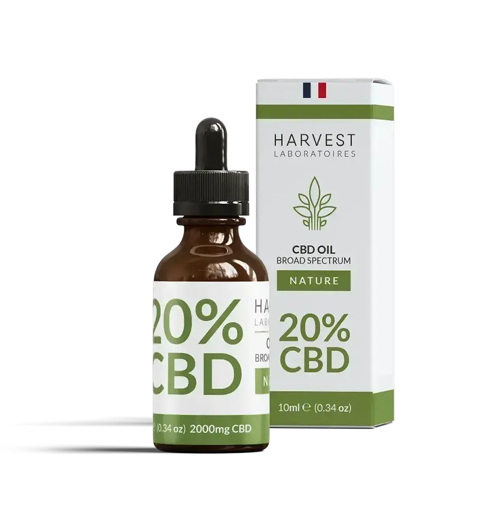 Harvest Laboratories Huile CBD Broad Spectrum 20% 10 ml sans THC