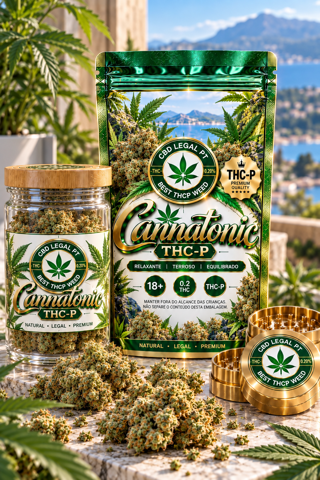 CBDLegalPT Coleção Premium Cannatonic fleur THC-P 3,5 g