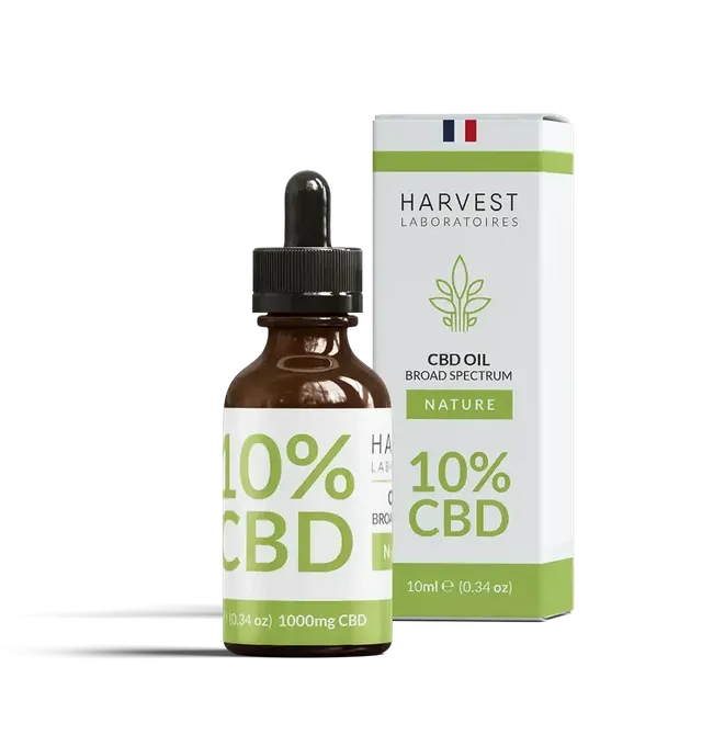 Harvest Laboratories Huile CBD 10% Broad Spectrum 10 ml