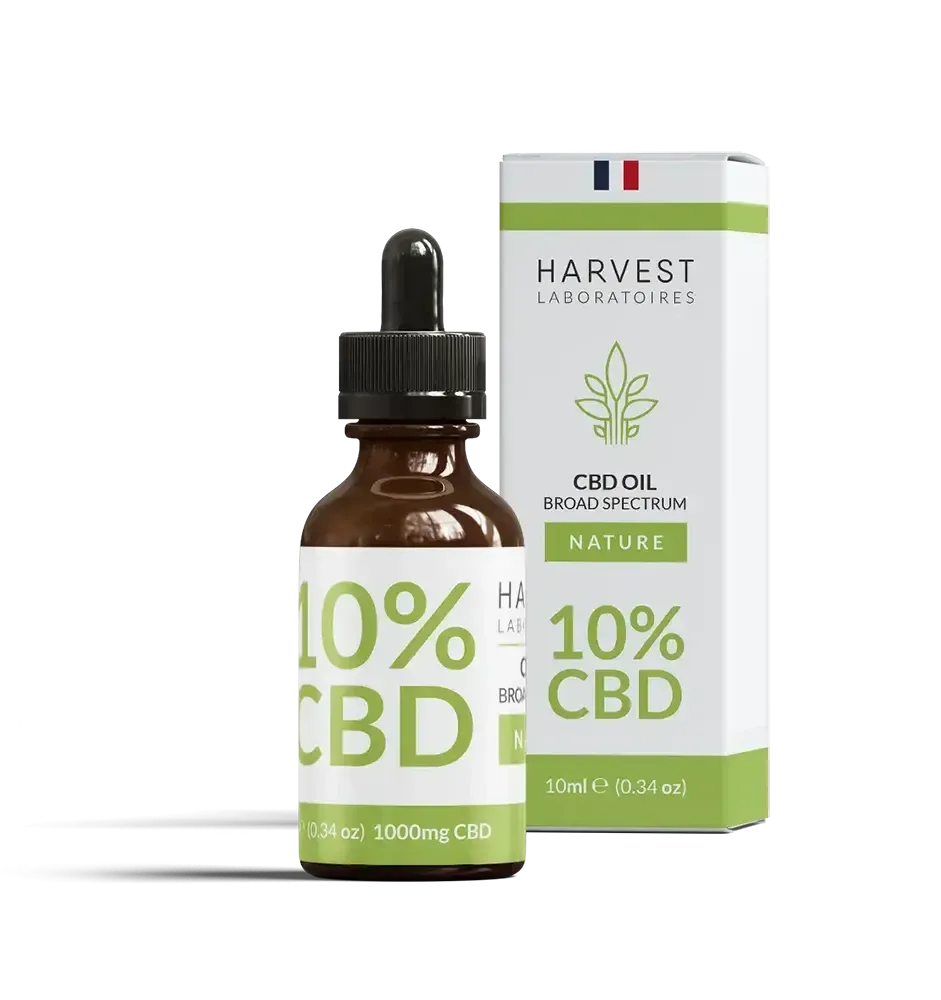 Harvest Laboratories Huile CBD 10% Broad Spectrum 10 ml