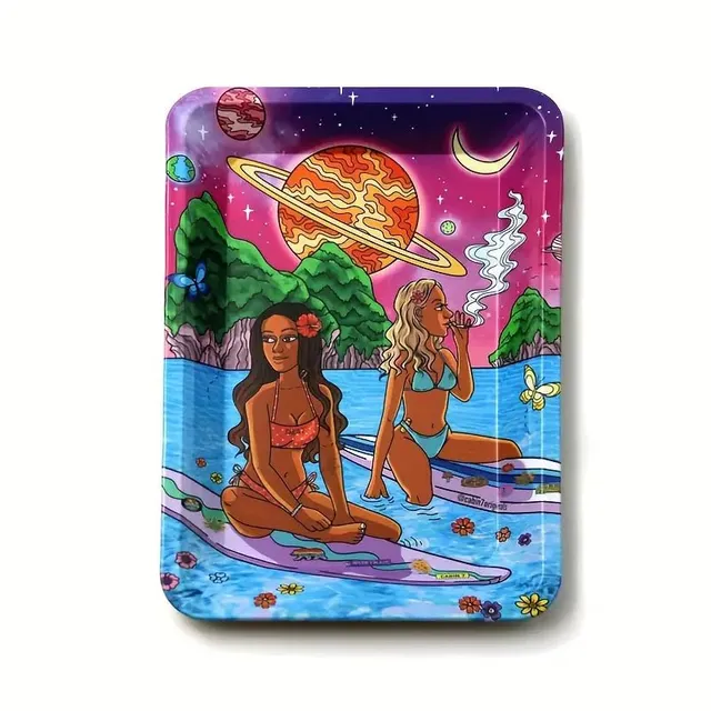 CBDLegalPT plateau à rouler Surf Girls motif