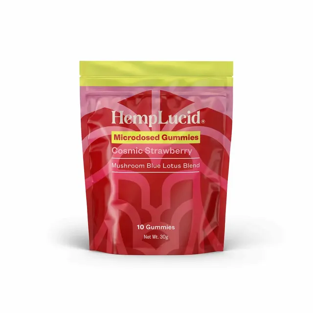Hemplucid Microdosed Gummies Nootropique Fraise 10 pcs