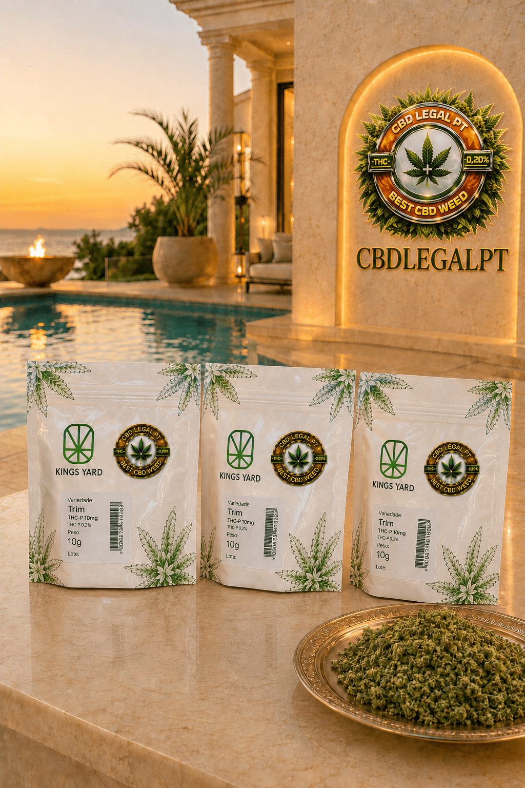 CBDLegalPT Coleção Premium Trim THC-P trim 10 g puissant