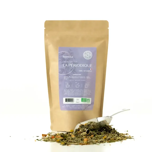 Hemēka La Périodique infusion CBD règles