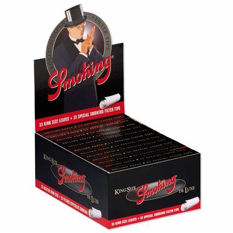 Smoking King Size feuilles à rouler Deluxe + 33 filtres