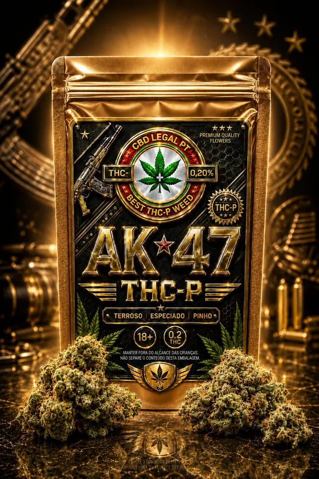 CBDLegalPT Coleção Premium AK-47 fleur THC-P 3,5 g + 2 g