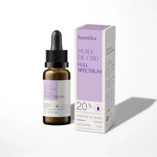 Hemēka Huile CBD Full Spectrum 20% 2000mg France