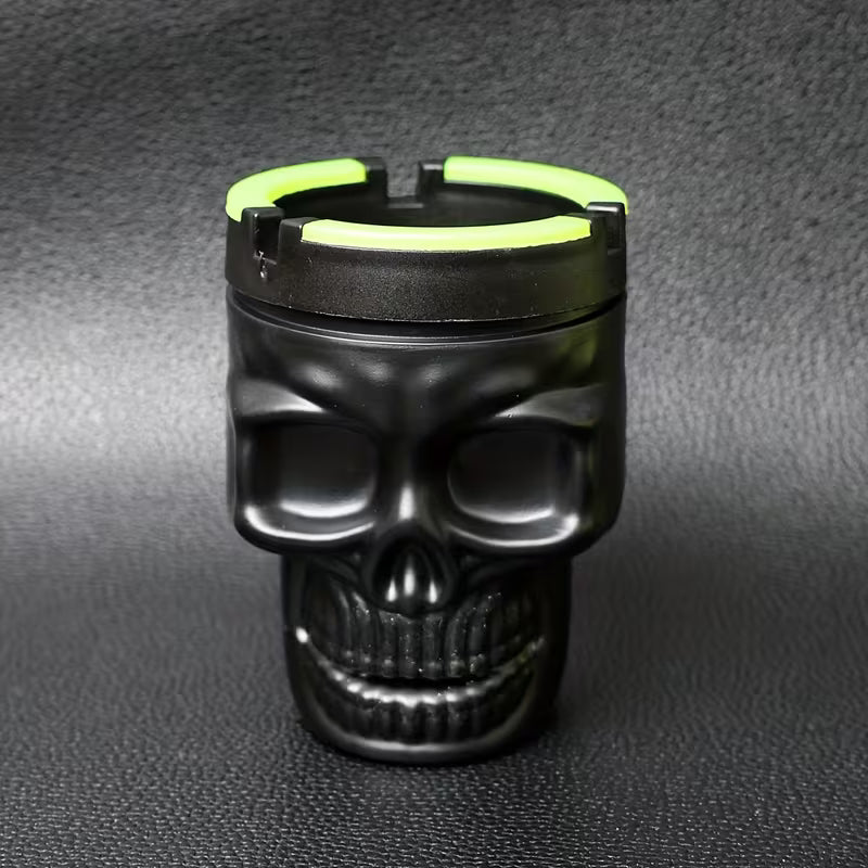 CBDLegalPT cendrier tête de mort noir crâne