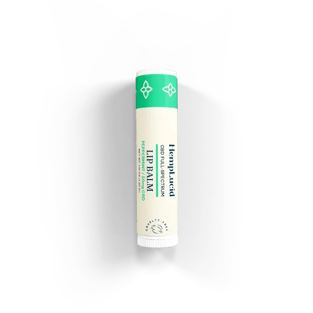Hemplucid baume à lèvres CBD menthe 50mg full-spectrum