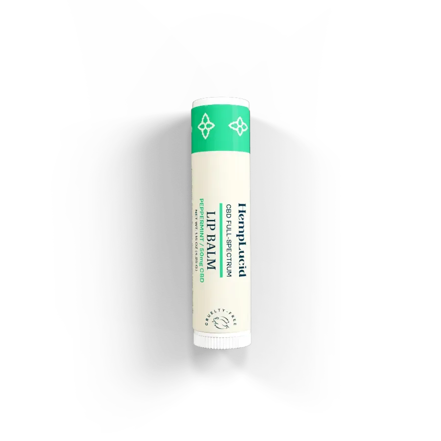 Hemplucid baume à lèvres CBD menthe 50mg full-spectrum