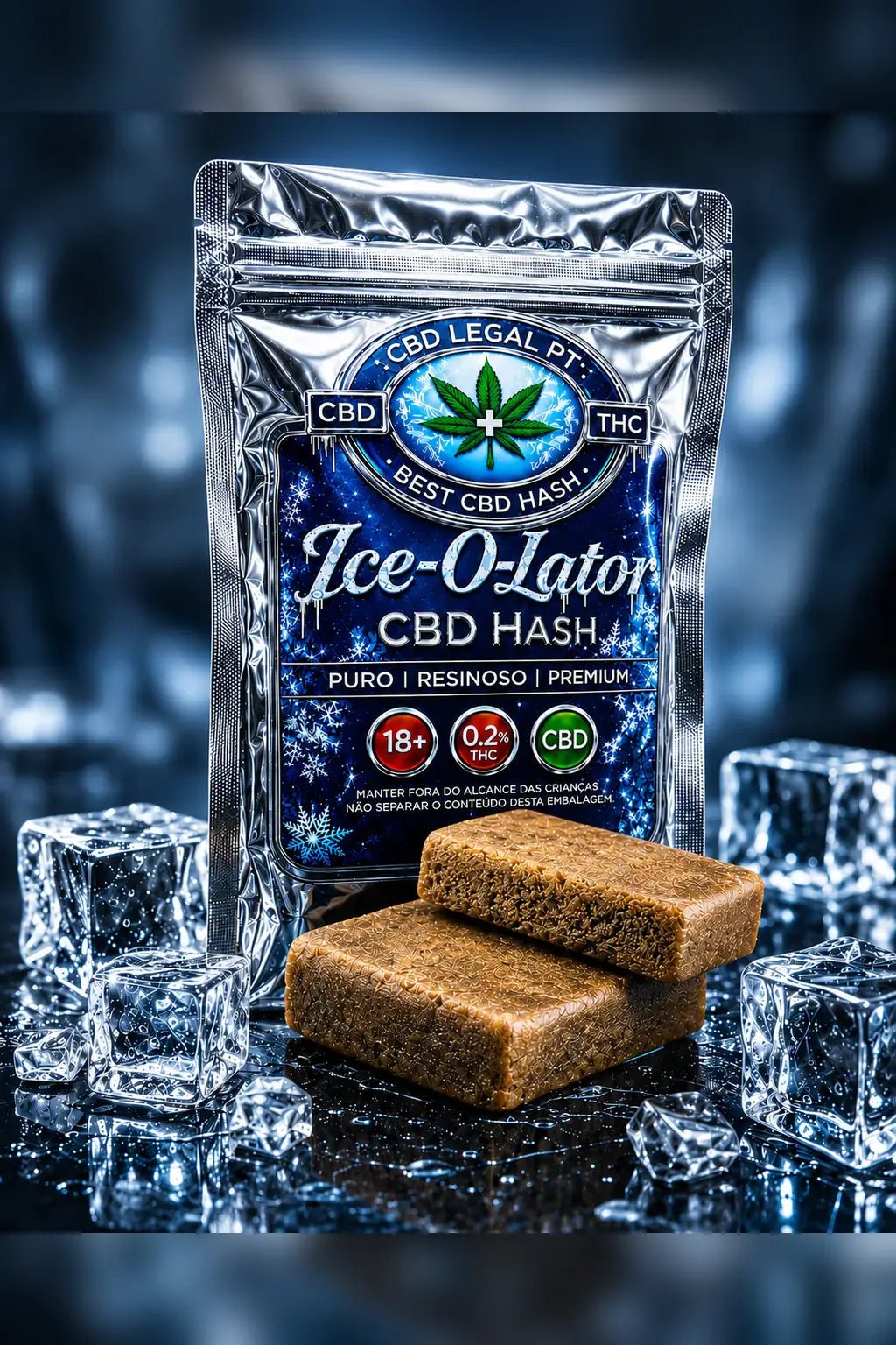 CBDLegalPT Hash CBD Ice-o-Lator résine 1 g 22% CBD