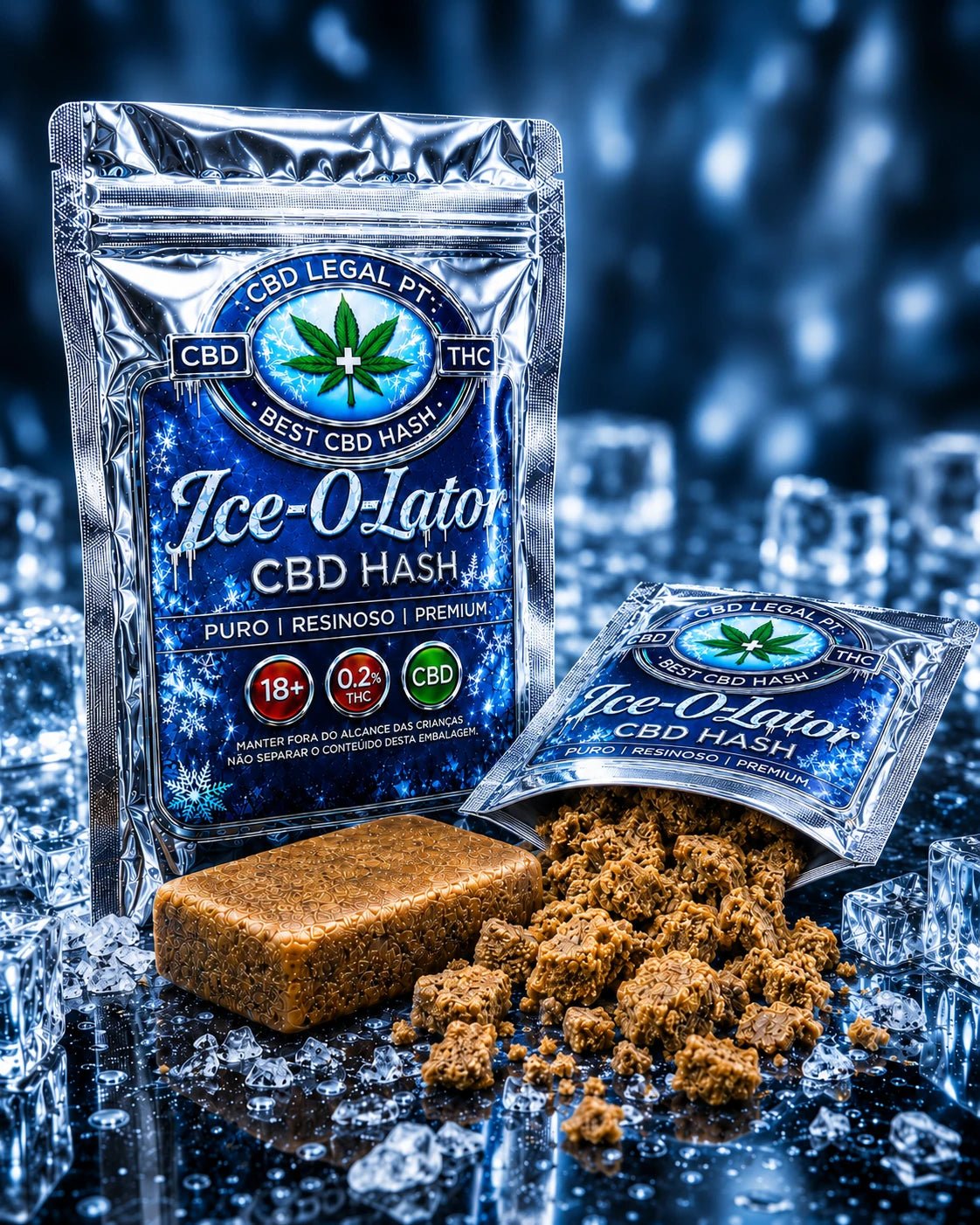 CBDLegalPT Hash CBD Ice-o-Lator résine 1 g 22% CBD