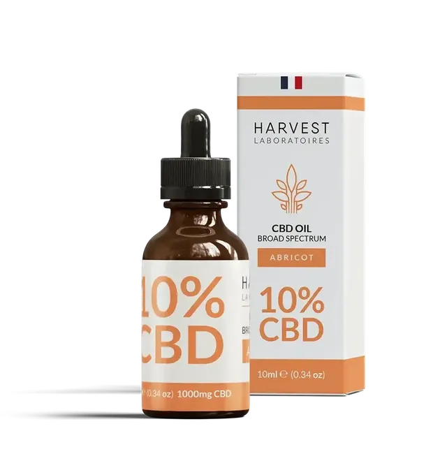 Harvest Laboratories Huile CBD 10% Pêche-Abricot huile 10 ml
