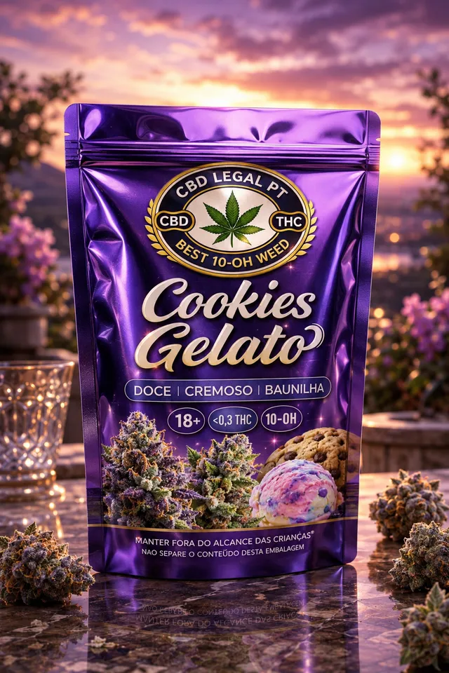 CBDLegalPT Cookies Gelato fleur 10-OH 3,5 g sucrée
