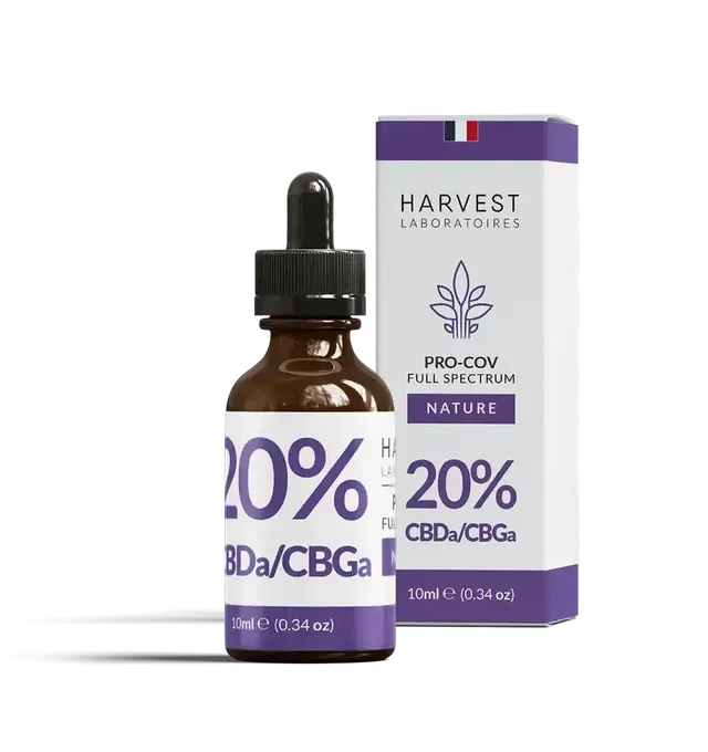 Harvest Laboratories Pro-Cov huile CBD 10ml CBDA CBGA