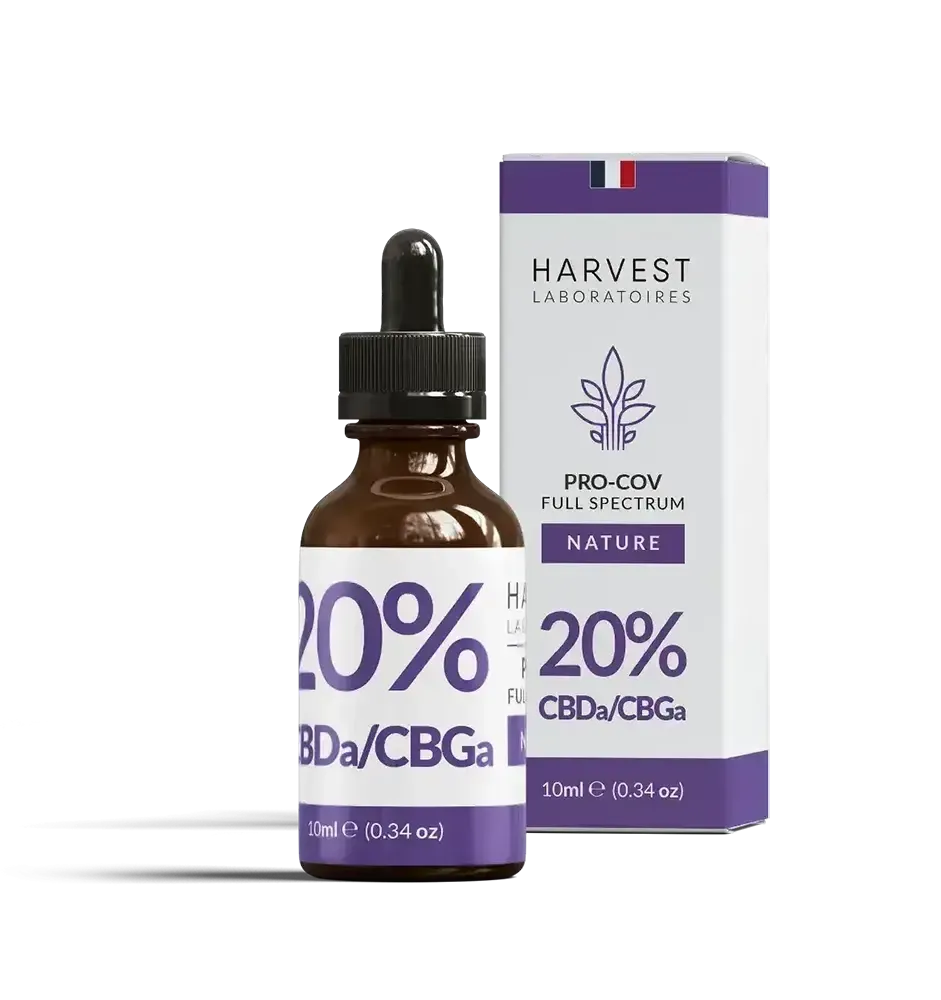 Harvest Laboratories Pro-Cov huile CBD 10ml CBDA CBGA