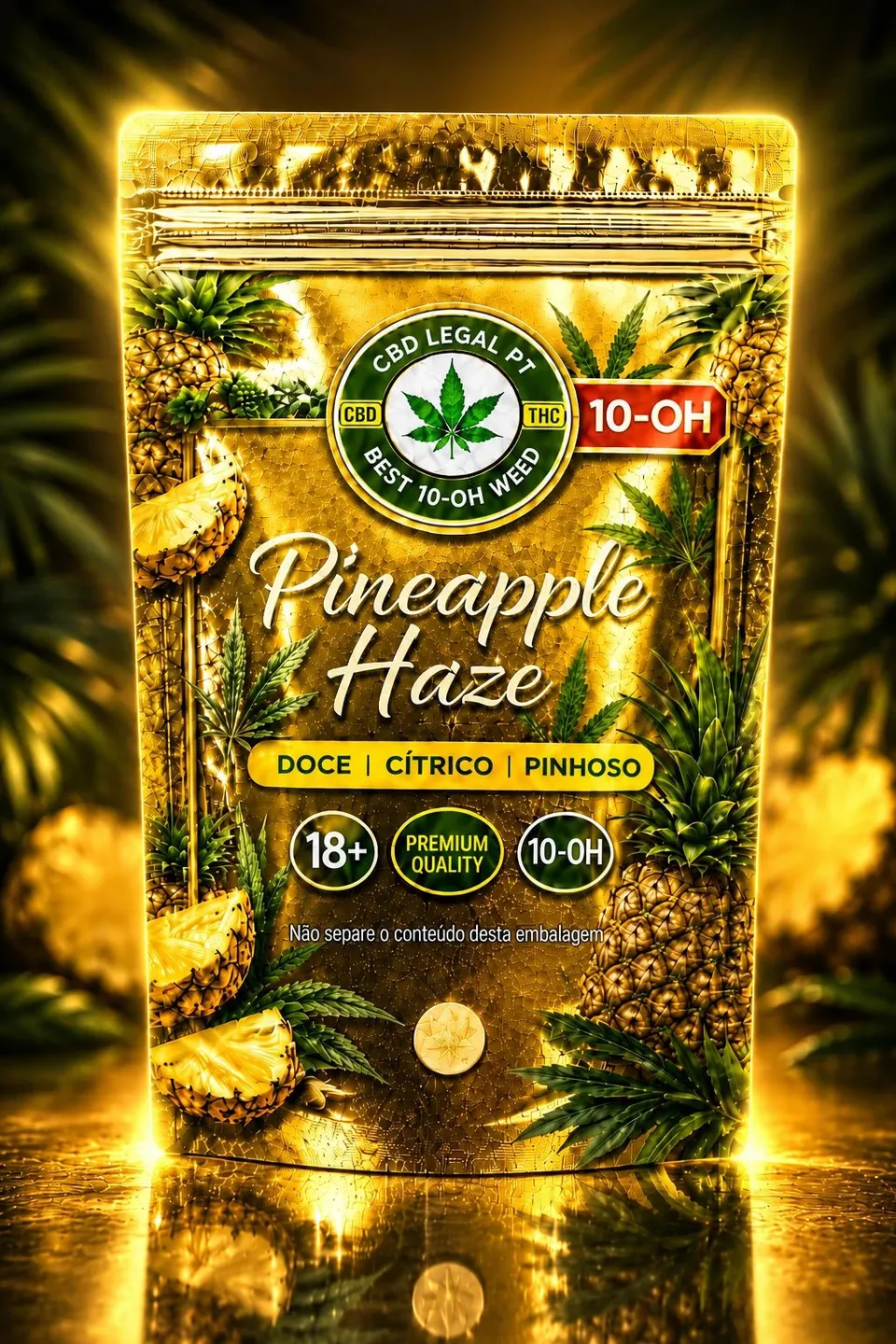 CBDLegalPT Pineapple Haze 10-OH fleur 3,5 g ananas
