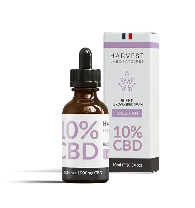 Harvest Laboratories Huile CBD 10% Sleep 10 ml valériane