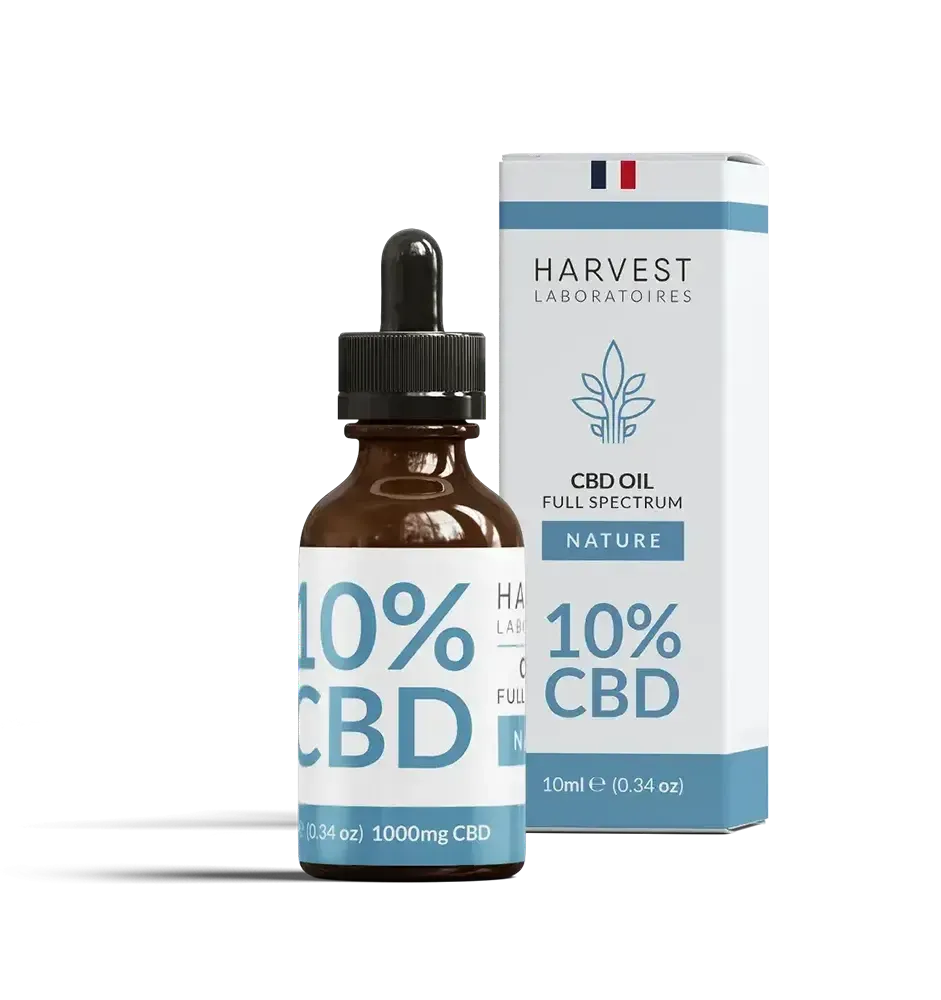 Harvest Laboratories Huile CBD 10% Full Spectrum 10 ml naturel