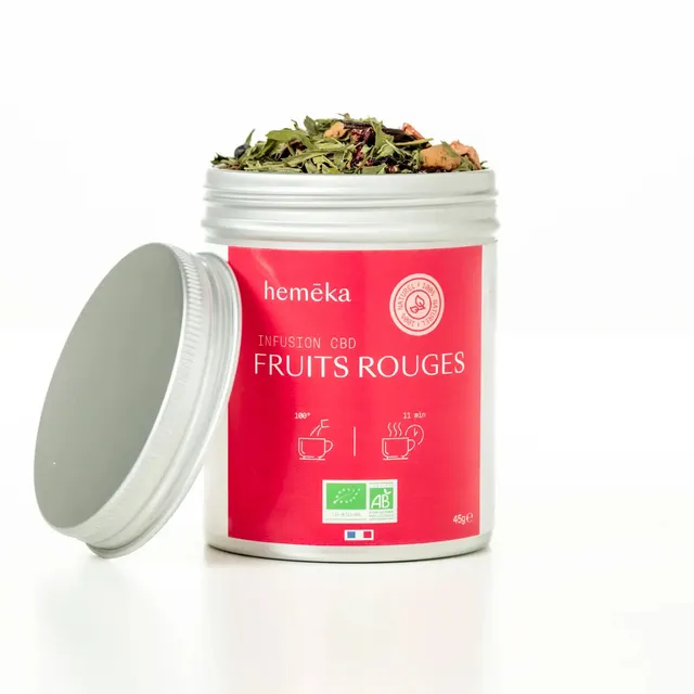 Hemēka Infusion CBD Fruits Rouges tisane 45 g