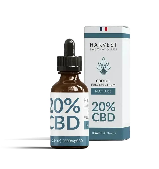 Harvest Laboratories Huile CBD 20% Full Spectrum 10 ml naturel