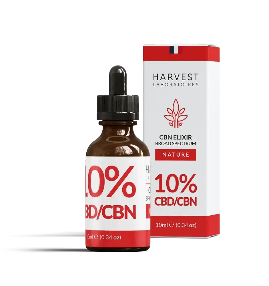 Harvest Laboratories Huile CBD CBN 10% 10 ml naturel