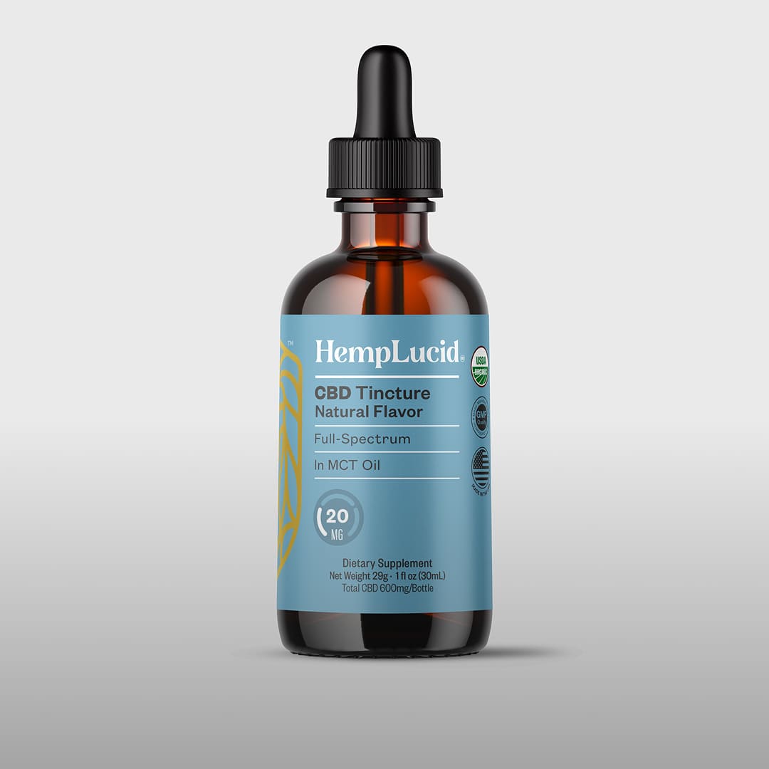 Hemplucid CBD Huile MCT Naturel 600mg spectre complet bio